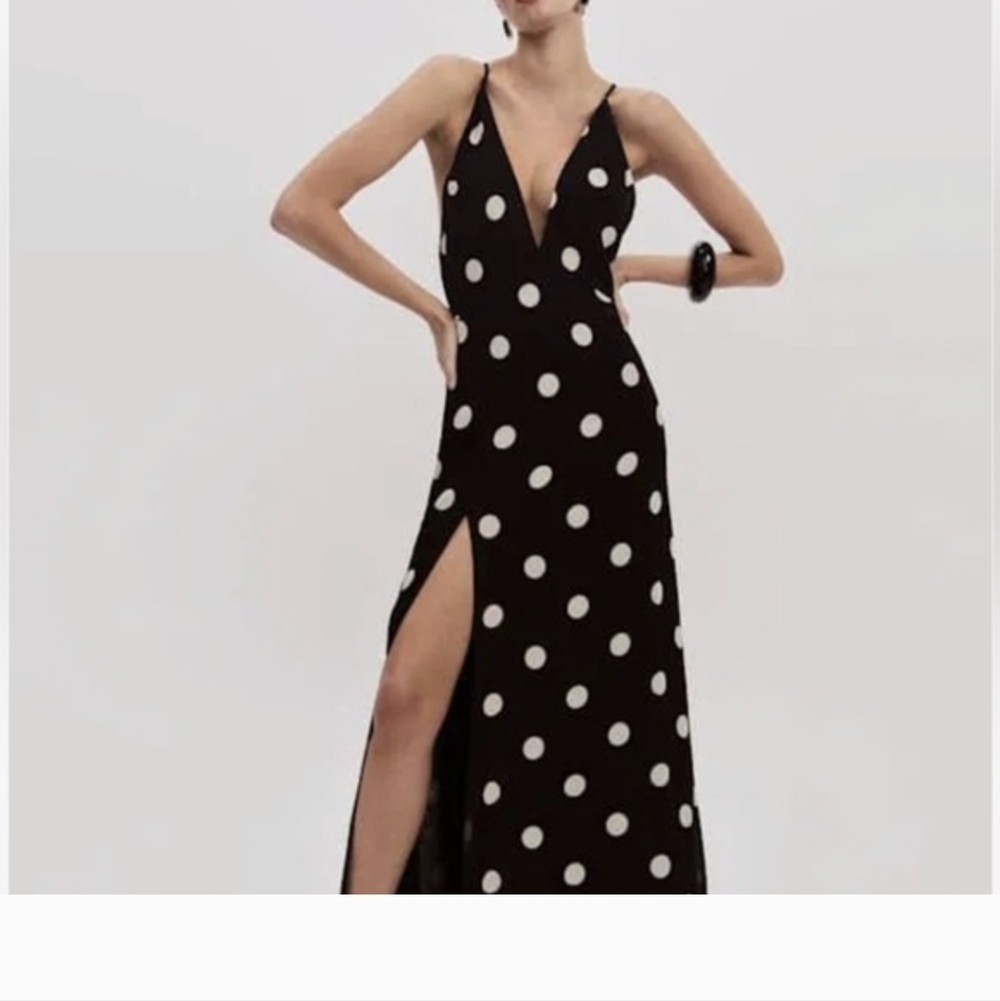 Reformation • Zani Dress in Moon Dot - size 2 - Picture 4 of 4